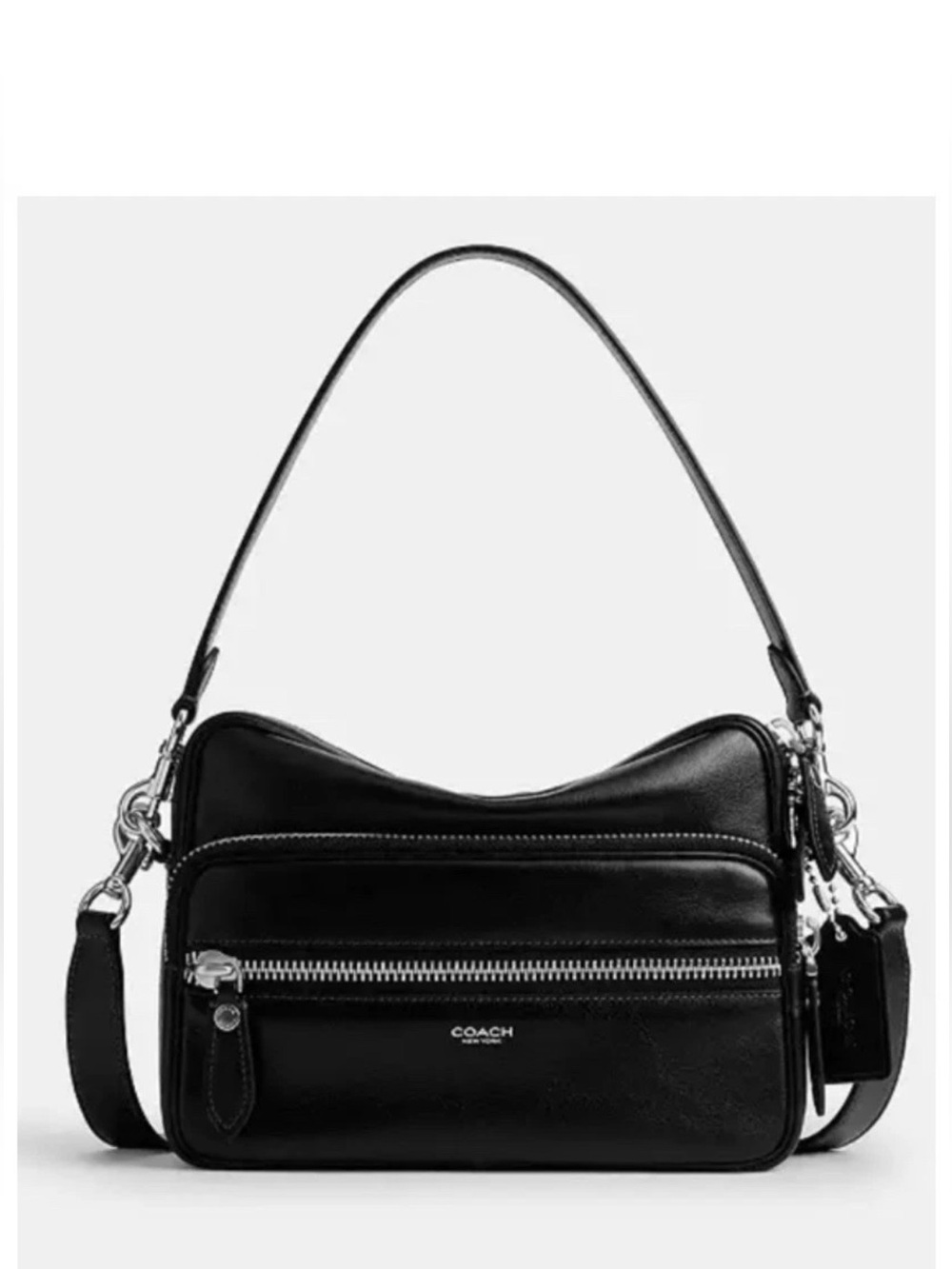 🦖Coach Dakota In Smooth Black Leather With SHW🦖